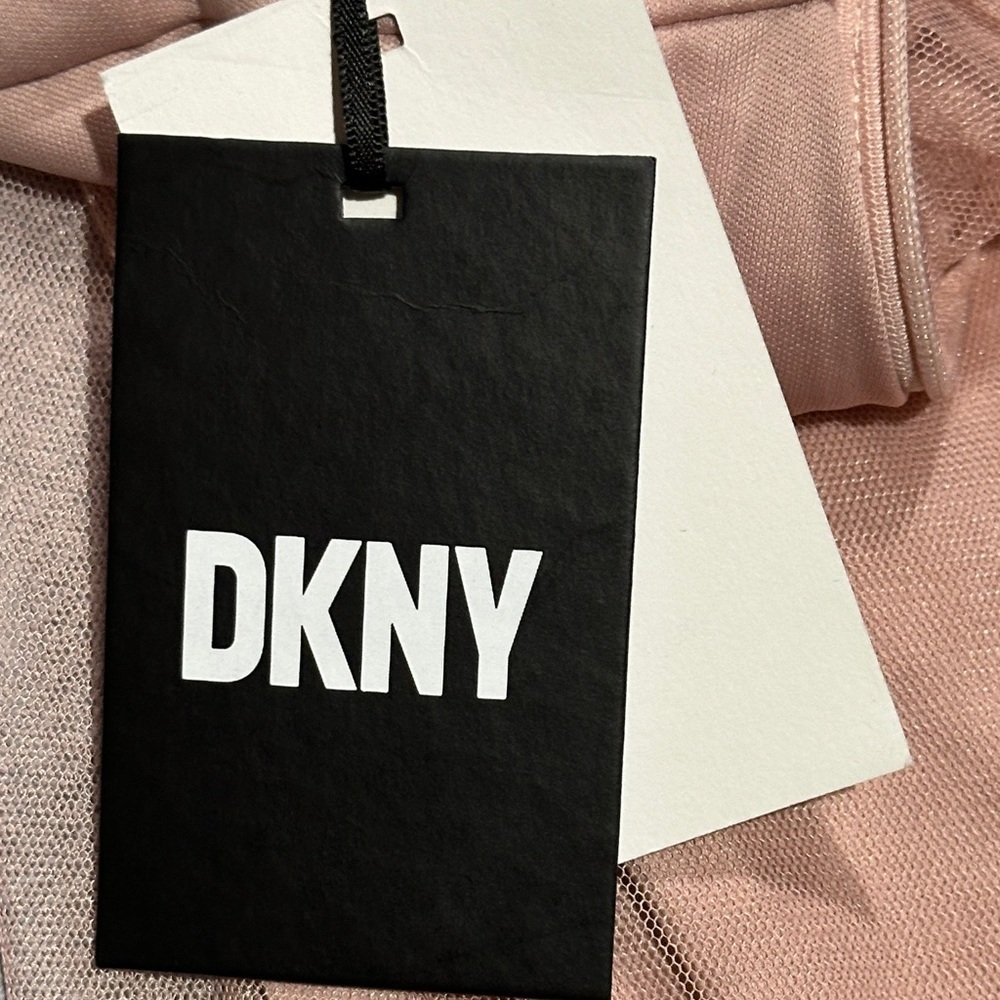 DKNY Blush Pink One-Shoulder Evening Gown – Size 8 - NWT - Picture 7 of 8